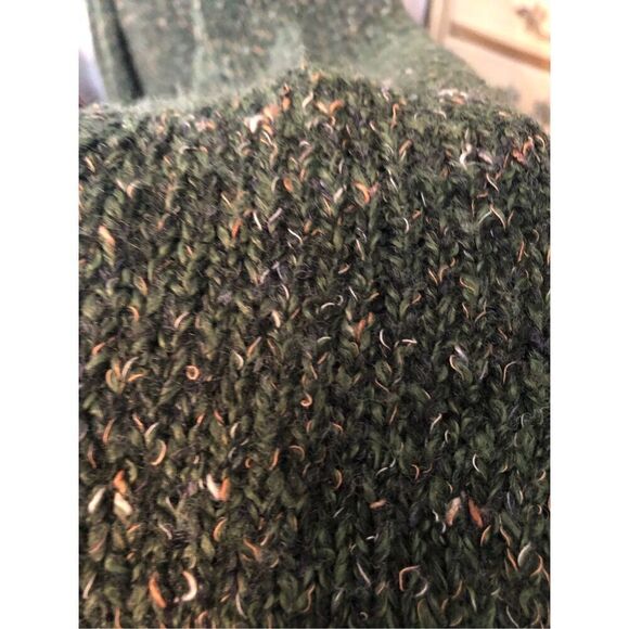 Charter Club green mixed knit open front wool blend cardigan XL - Picture 9 of 11